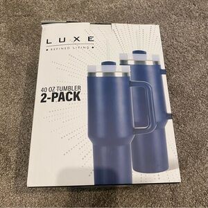 Luxe Navy Tumbler Duo